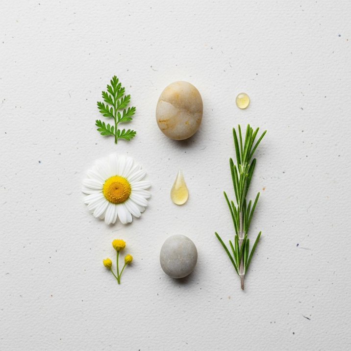 Bottles of essential oils